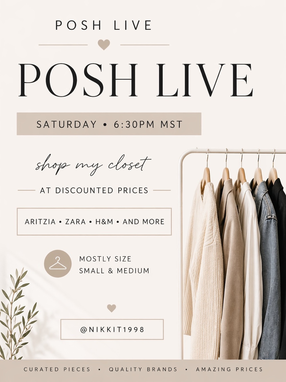 MY FIRST LIVE SHOW - SATURDAY AT 6:30pm MST